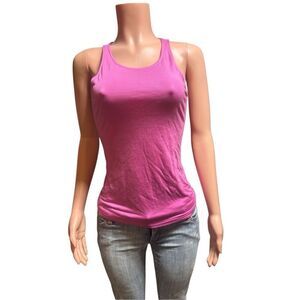 Amorethos scoop neck sleeveless lilac tank top 4/small